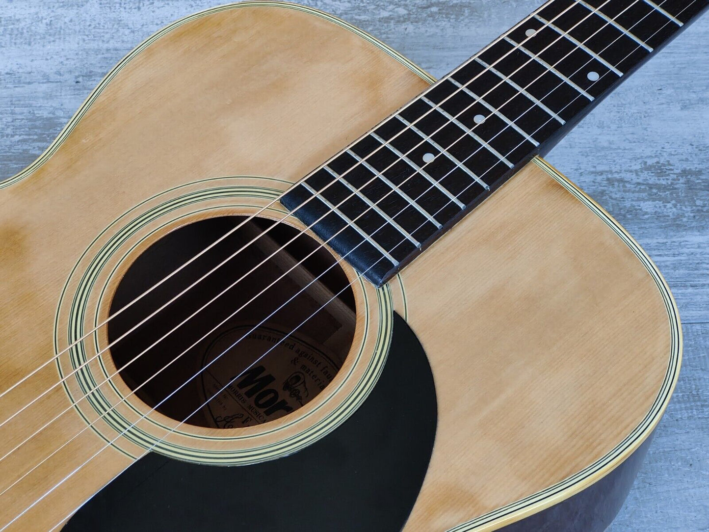 1980's Morris F-18 Japanese Vintage Acoustic Guitar (Natural)