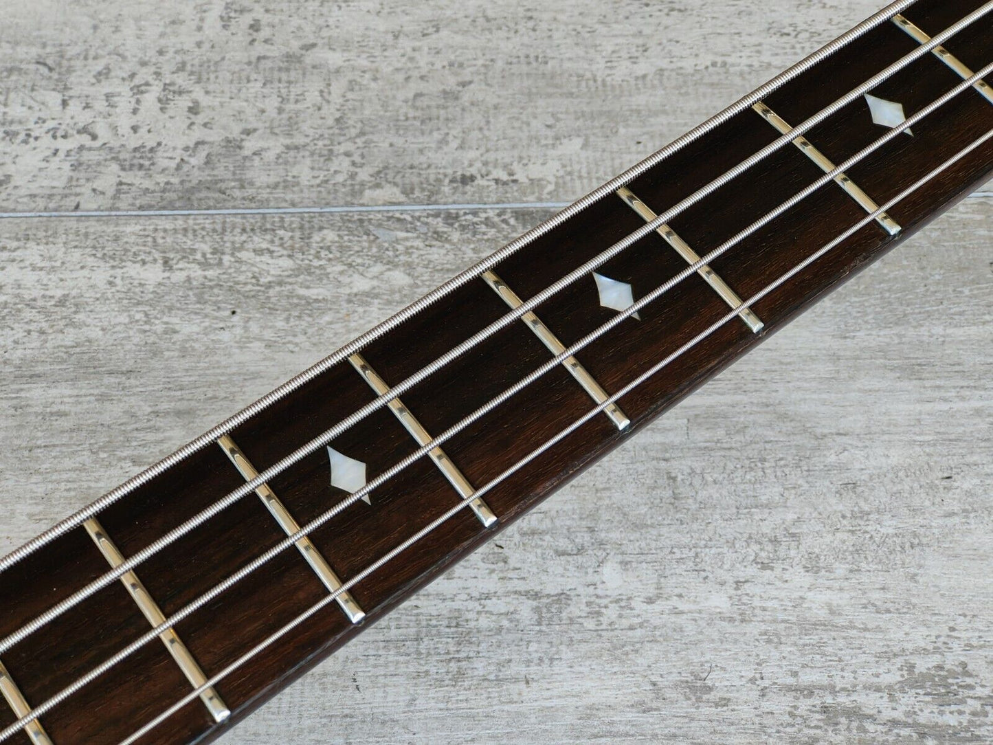 1980's BC Rich Japan NJ Series Neckthrough Mockingbird Bass (Black)