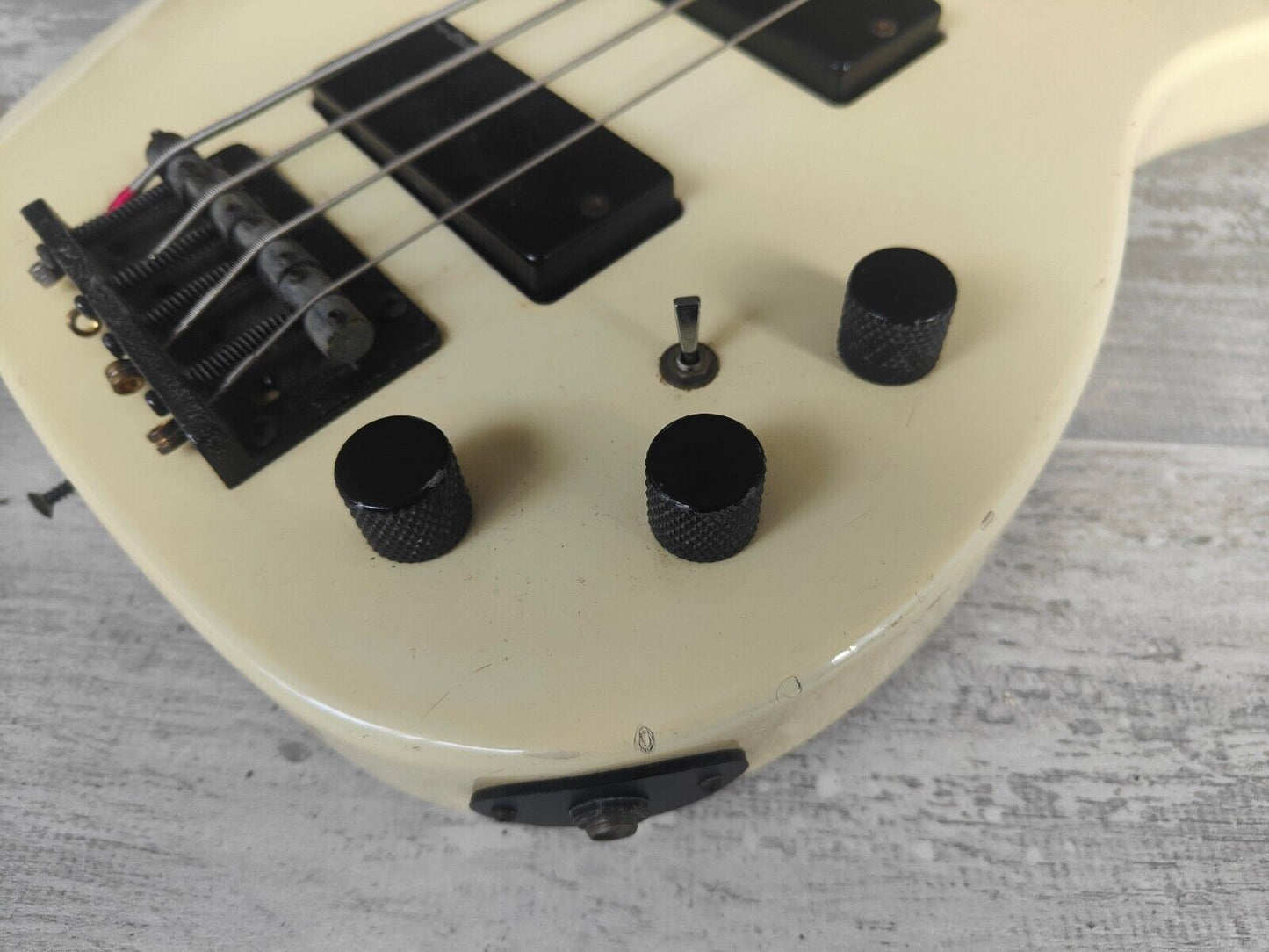 1985 Greco Japan JJB-1 Electric Bass Guitar (White)