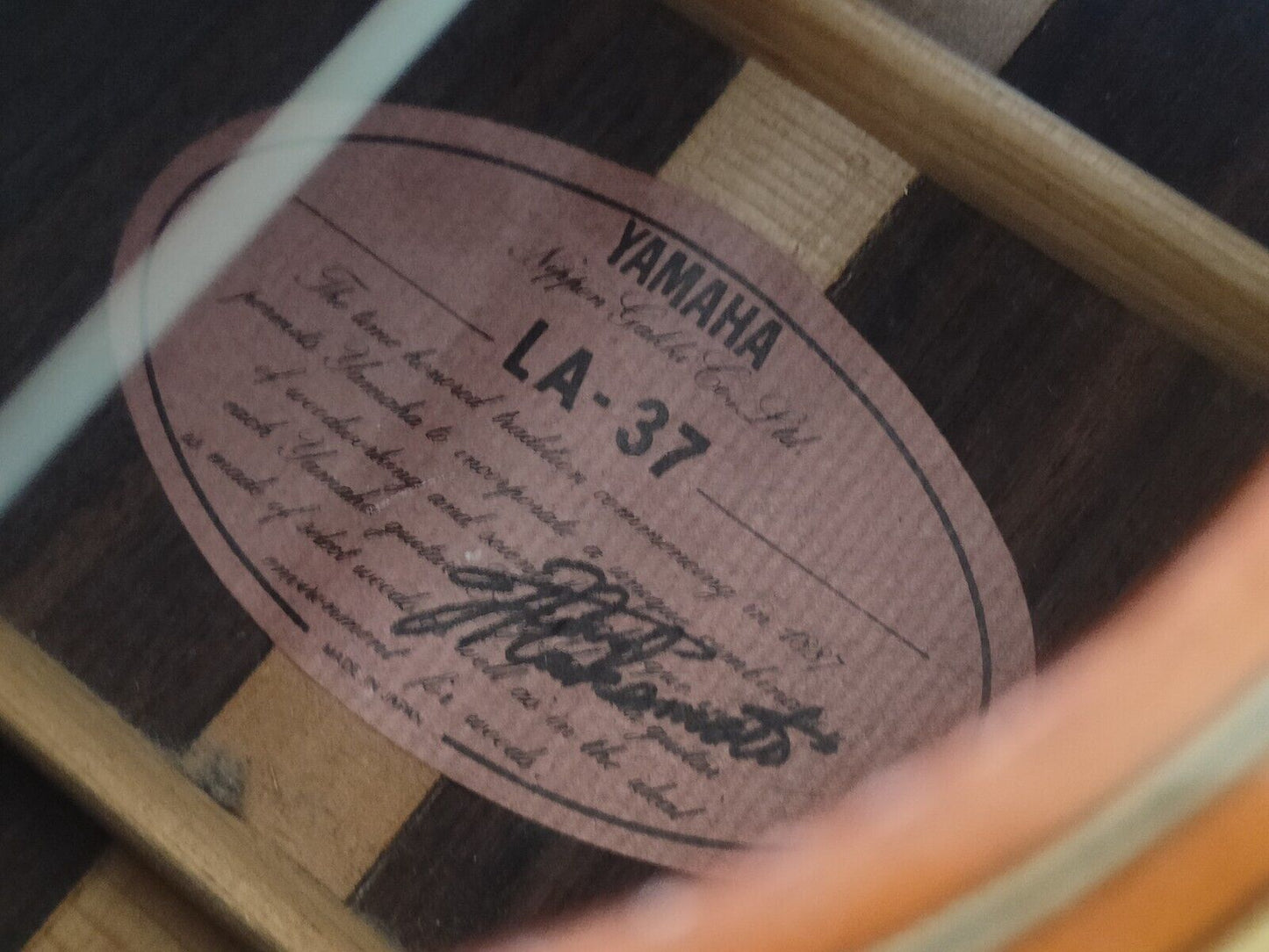 1983 Yamaha LA-37 Japanese Vintage Electric/Acoustic Guitar (Natural)