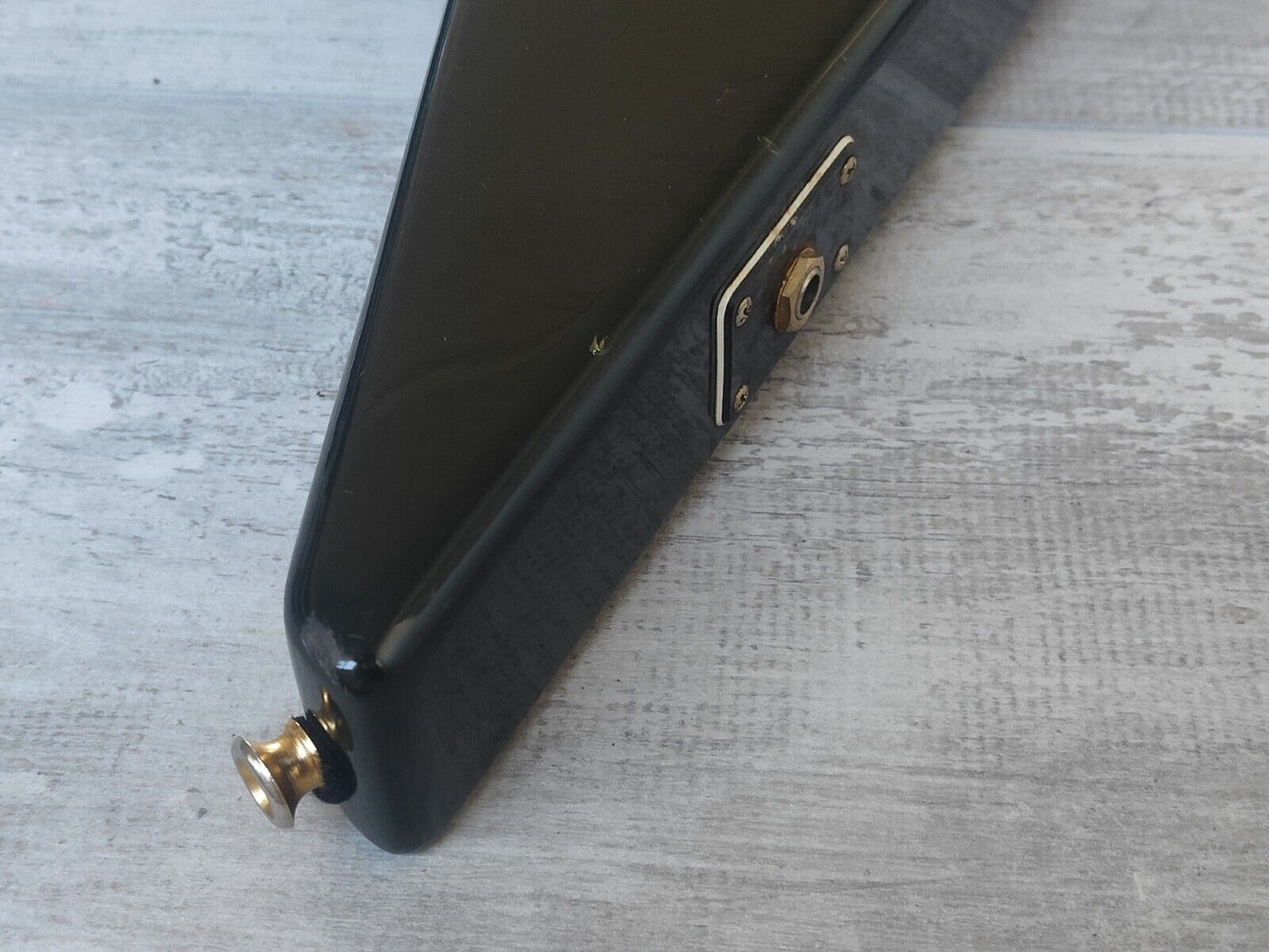 1983 Aria Pro II Japan XX Deluxe Flying V (Black/Gold)