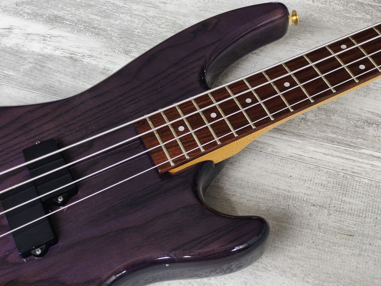 1992 Greco Japan PJB-380 Medium Scale Bass (Purple)