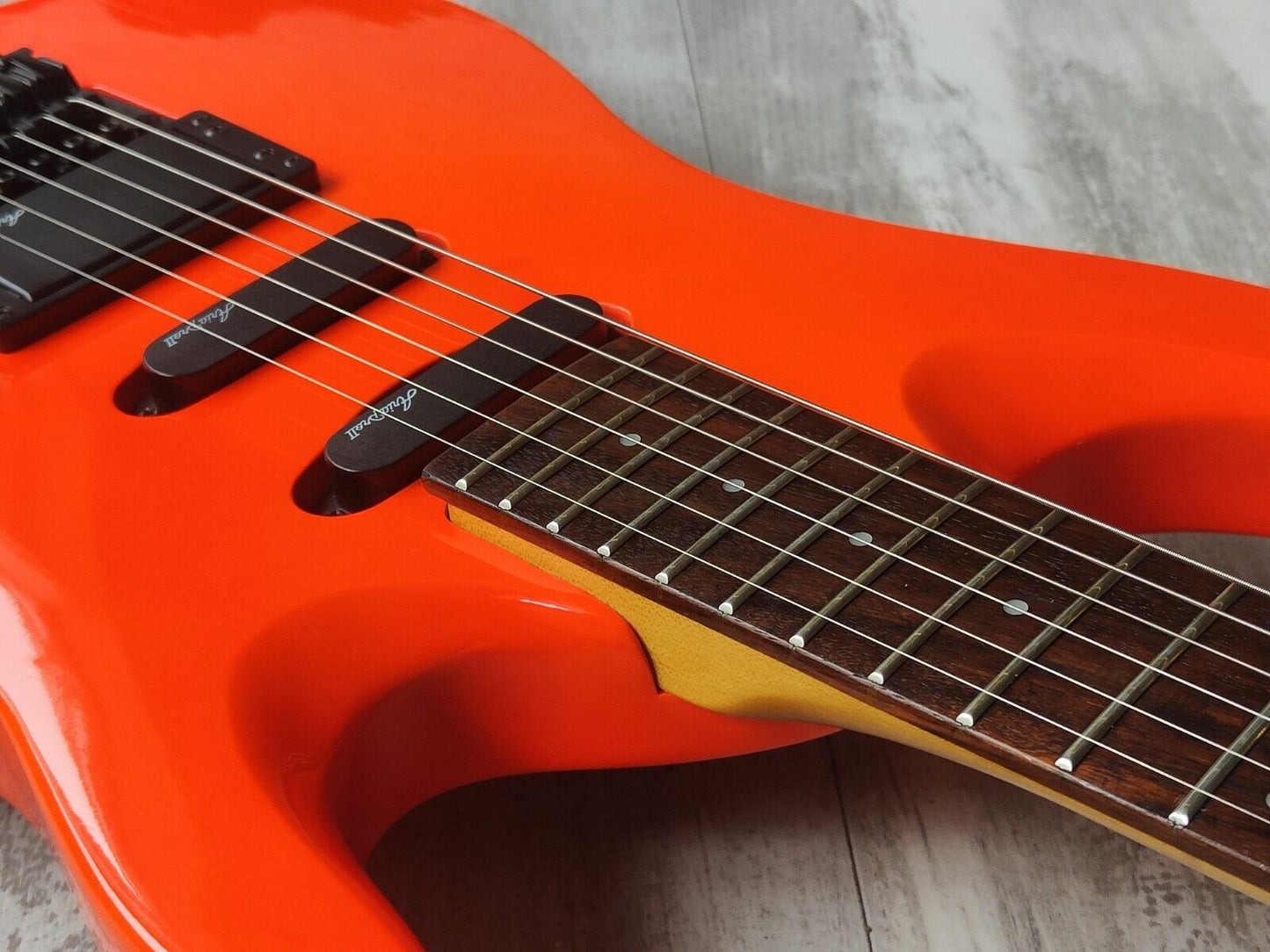 Aria Pro II Magna Series MA38 Superstrat (Fluro Orange)
