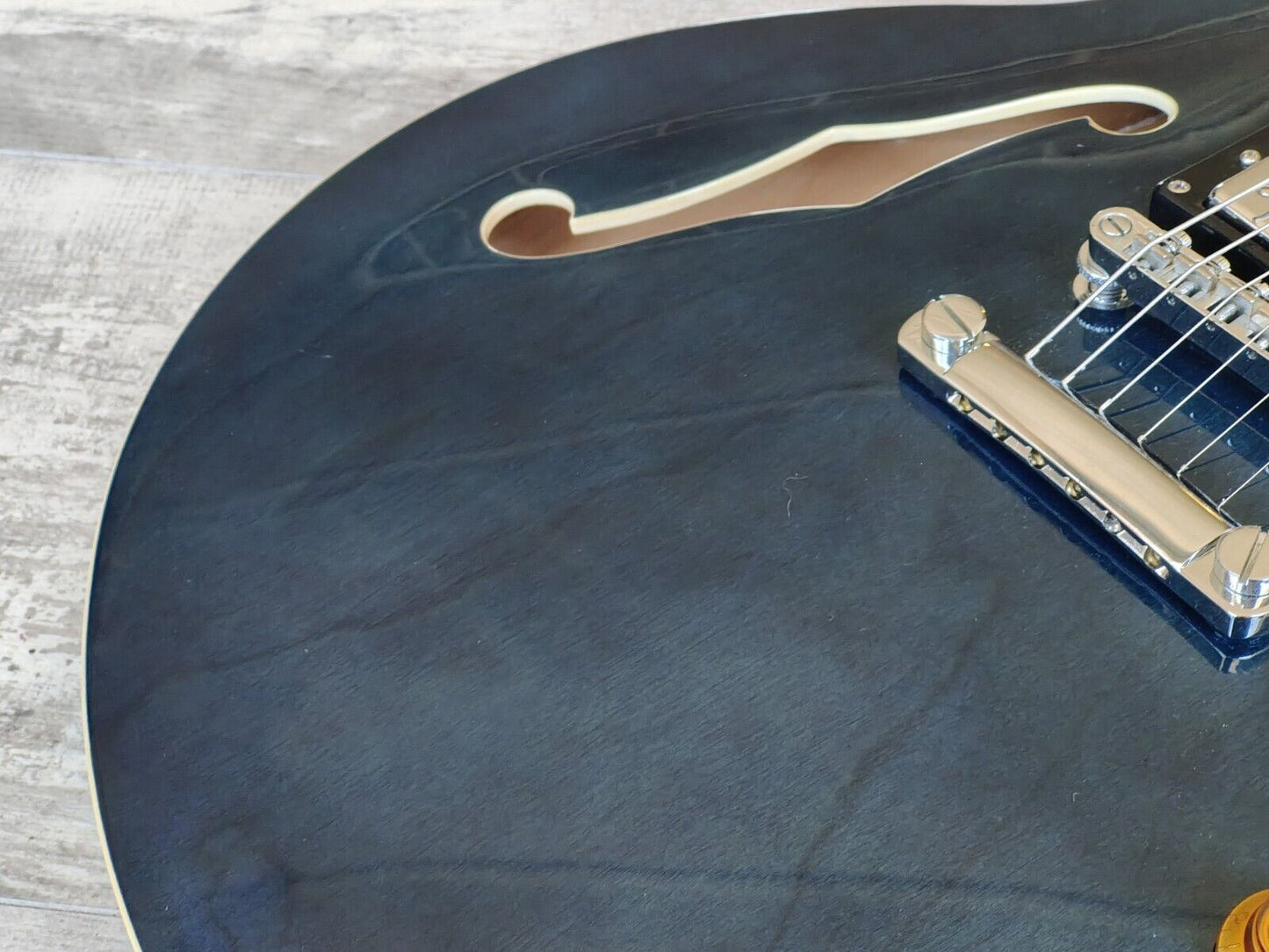 Tokai ES-86 Semi Hollowbody 335 Electric Guitar (See-Thru Blue)