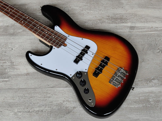 Bacchus Universe Series WJB-330 LH Left Handed Jazz Bass (Sunburst)