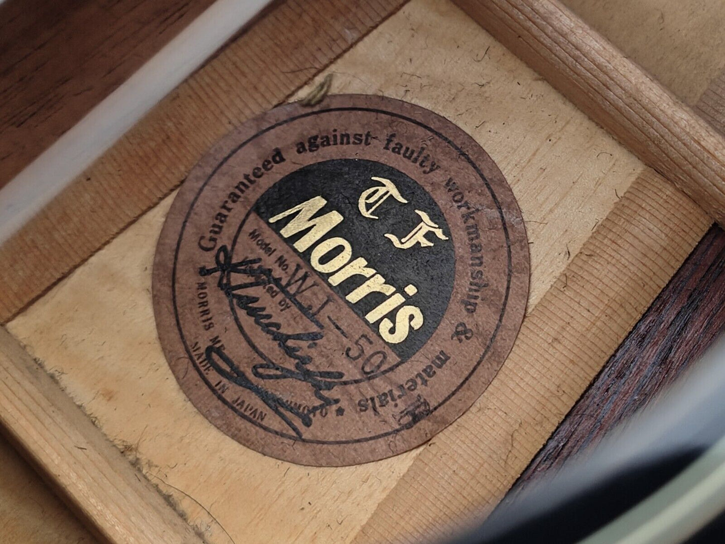 1980's Morris WJ-50 Japanese Everly Brothers Jumbo Acoustic (Black)