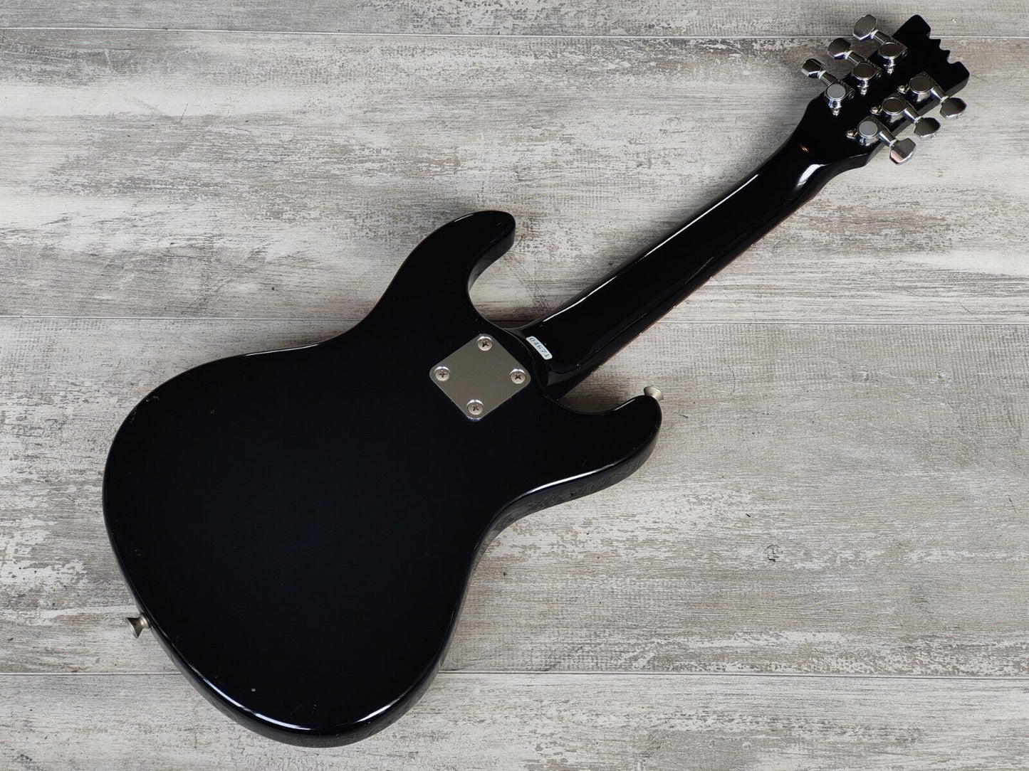 1990's Mini Mosrite Octave Guitar (Black)