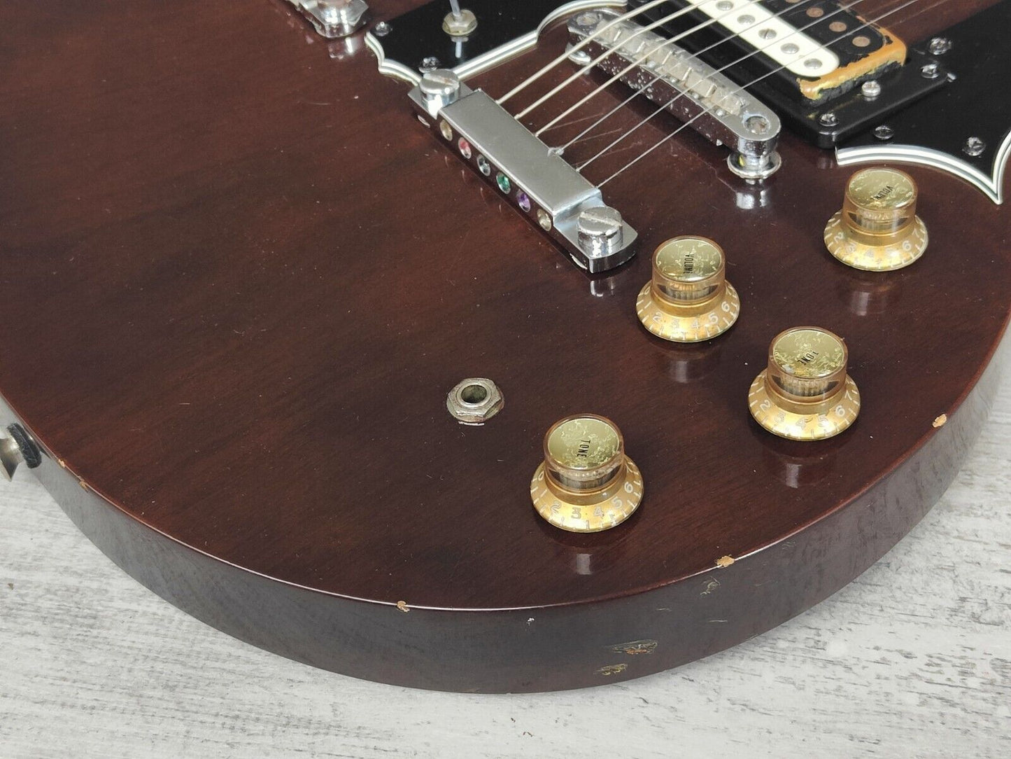 1970's Japanese EDS-1275 Style 6/12 Doubleneck SG (Walnut Brown)