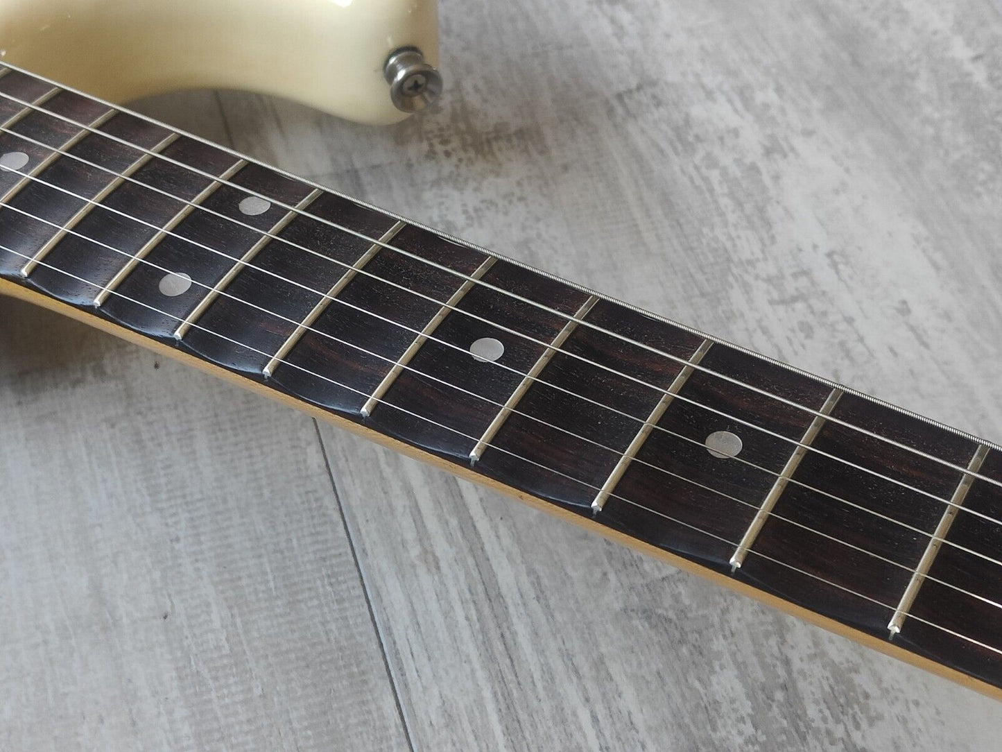 1985 Fender Japan ST72-65 Scalloped Stratocaster (Aged Olympic White)