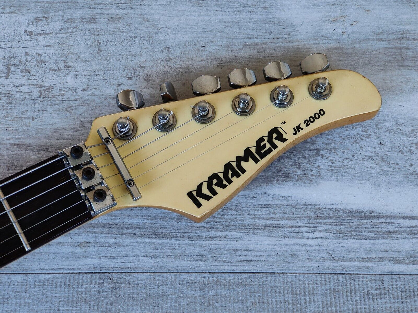 1985 Kramer Japan JK2000 Superstrat w/Floyd Rose (Aged White)