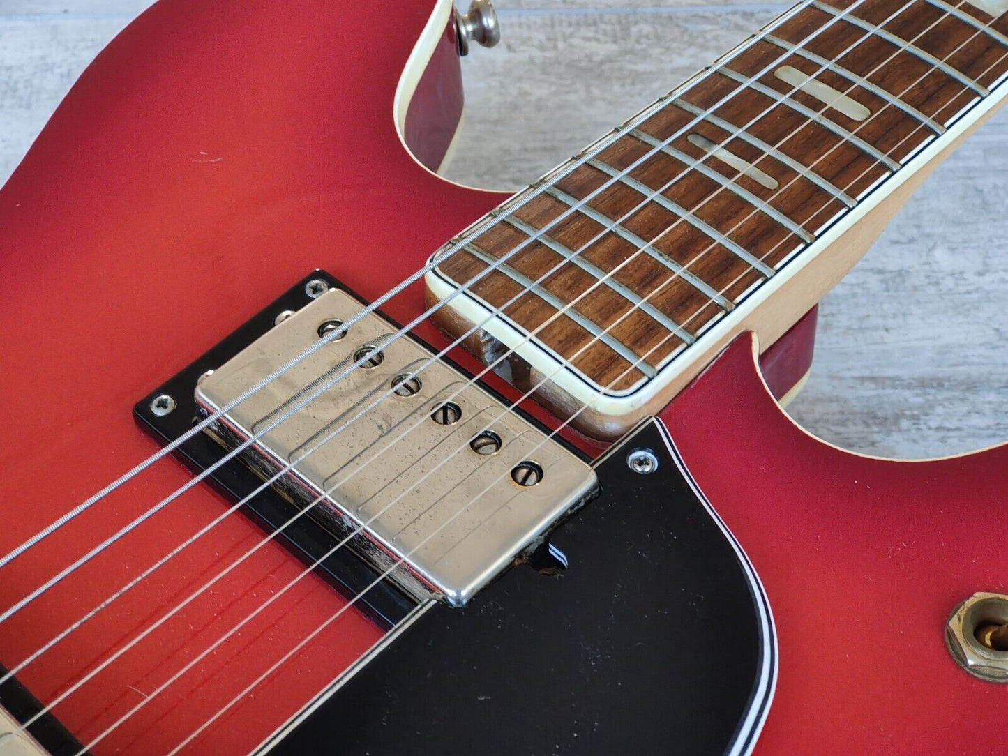 1970's Guyatone (by Matsumoku) SG-28 Hollowbody Guitar (Cherry Red)