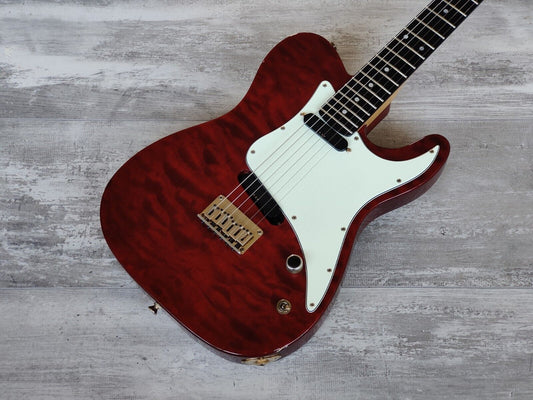 1995 ESP Japan Custom Order Telecaster (Quilt Red)