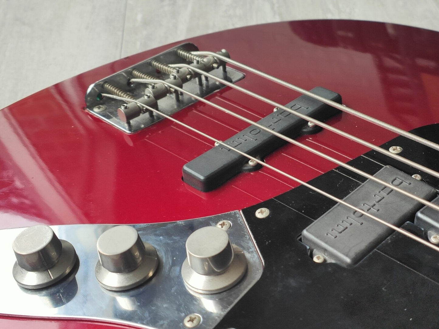 2010 Fender Japan Aerodyne PJ Jazz Bass w/Bartolini's (Old Candy Apple Red)