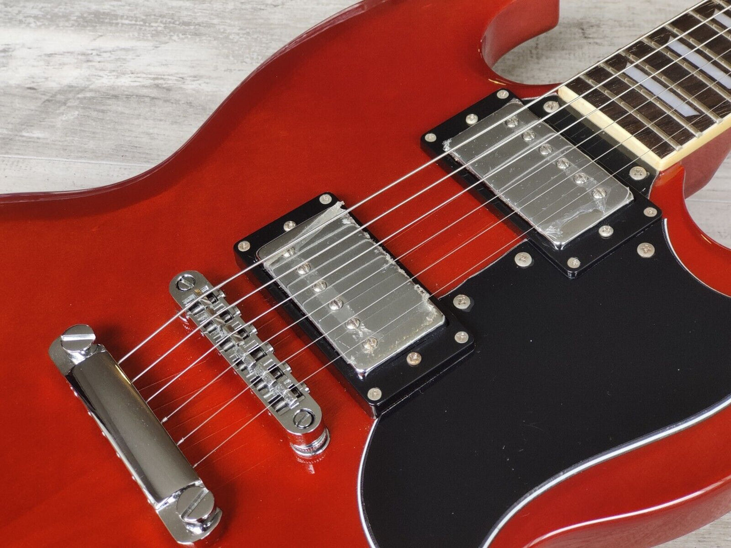 Blitz by Aria Pro II SG Double Cutaway (Cherry Red)