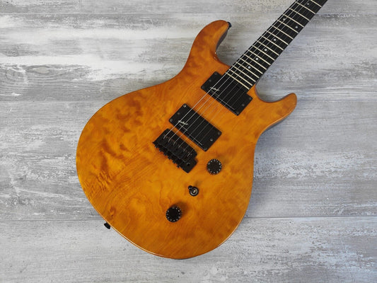 2000's Greco GPH-60 PRS Style Guitar w/EMG Select Pickups (Amber)