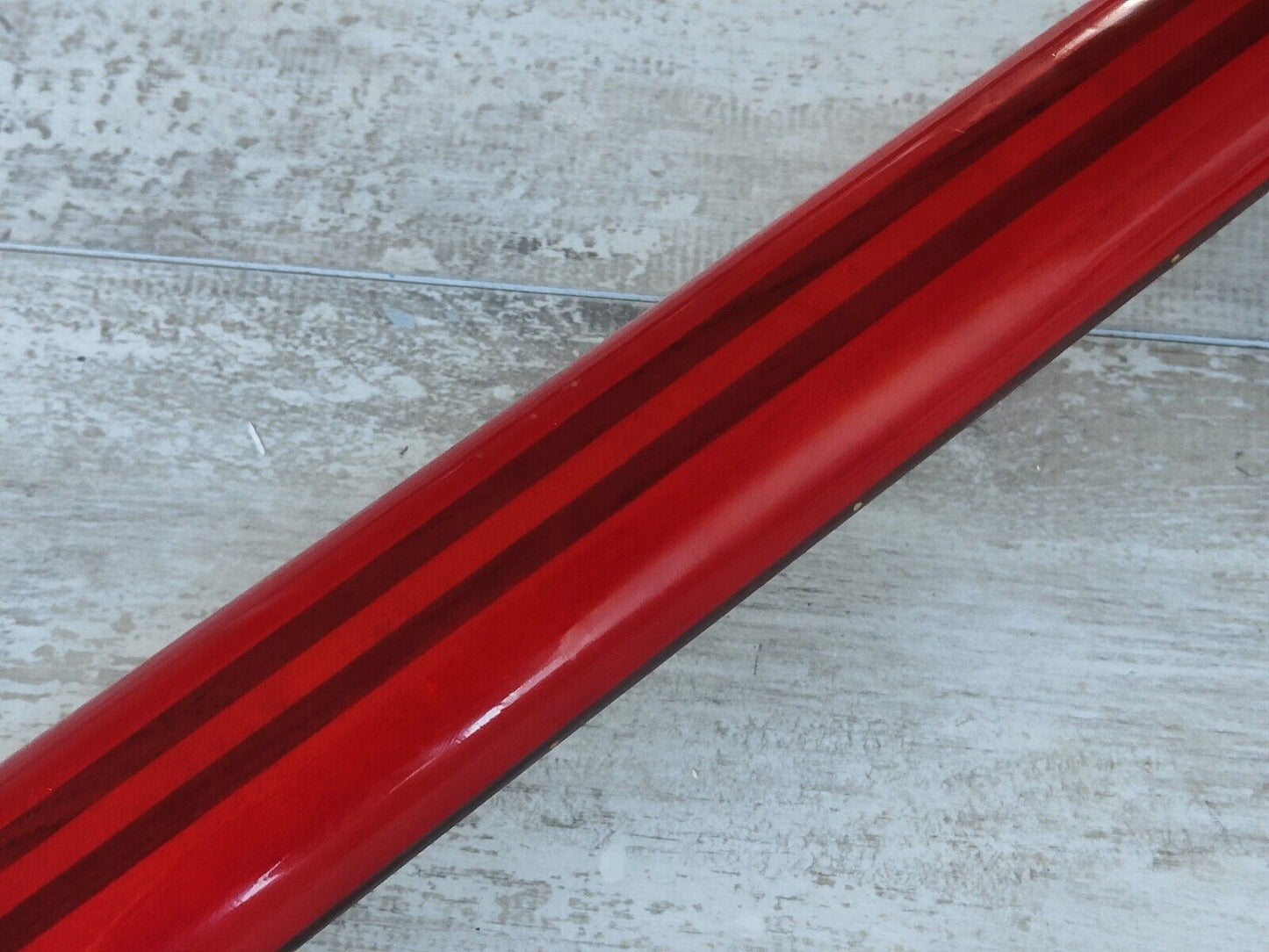 1989 Aria Pro II ASB-60 Integra Series Neckthrough Bass (Transparent Red)