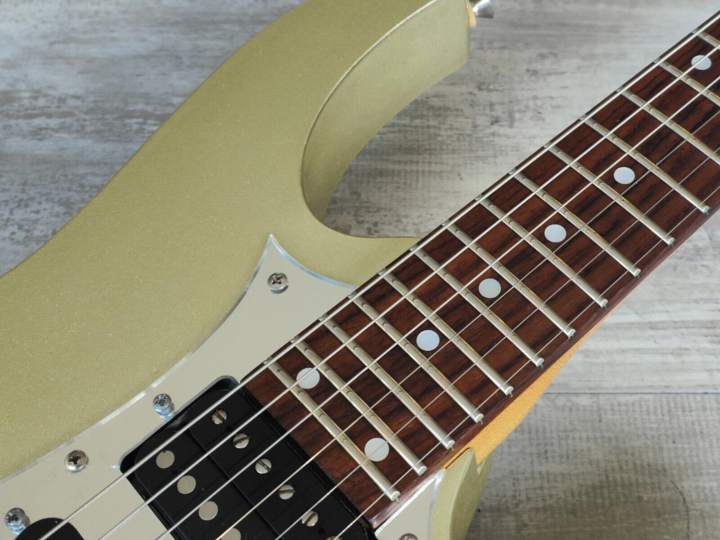 1999 Ibanez Japan RG450AH RG Series HSH Superstrat (Zinc Silver)