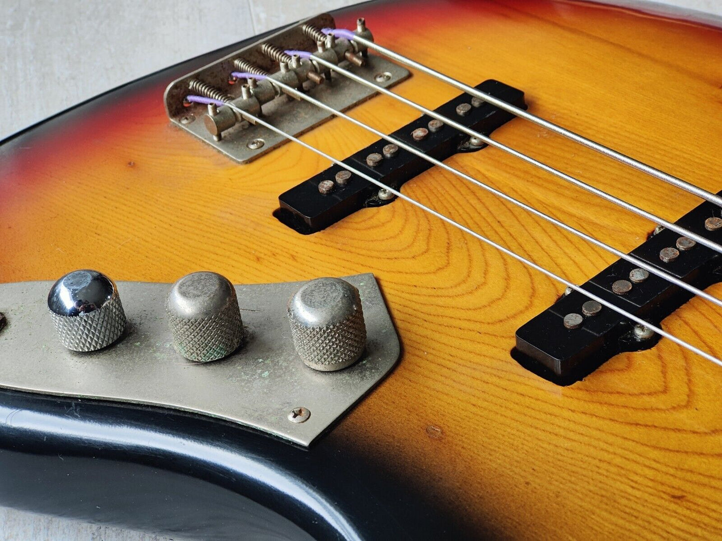 1979 Fernandes Japan FJB-65J Jaco Pastorius Fretless Jazz Bass (Sunburst)