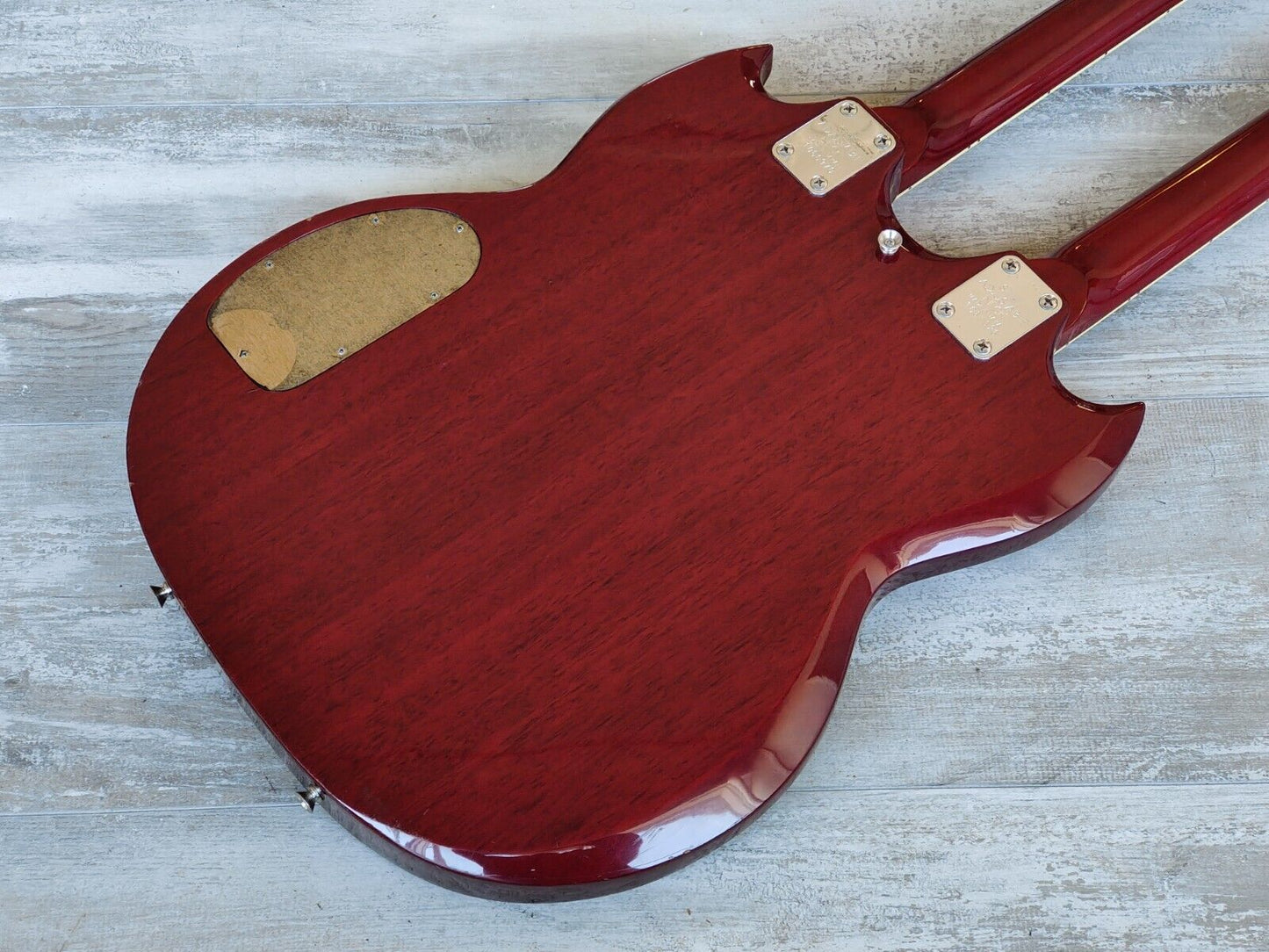 1976 Aria Japan (Matsumoku) EDS-1275 Style 6/12 Doubleneck SG (Cherry Red)