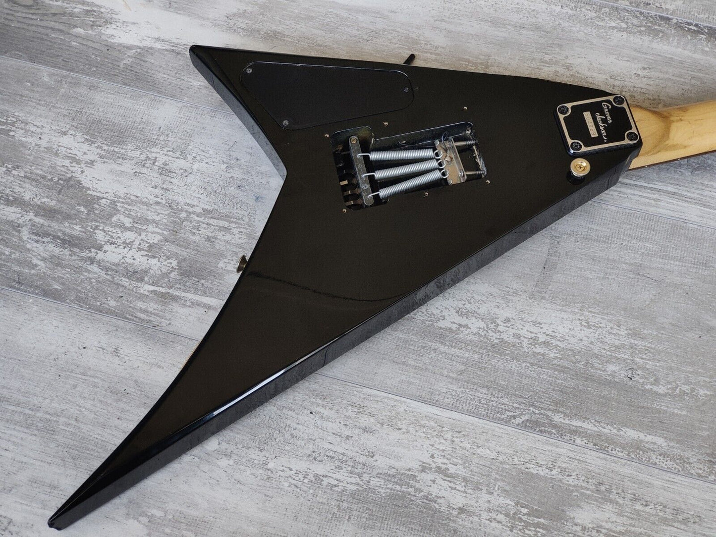 1990’s Grover Jackson Japan Rhoads Flying V Electric Guitar (Quilt Turqoise)