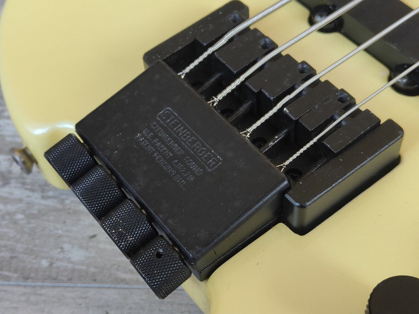 1986 Greco Japan F-100P Headless Vintage Bass w/Steinberger System (White)