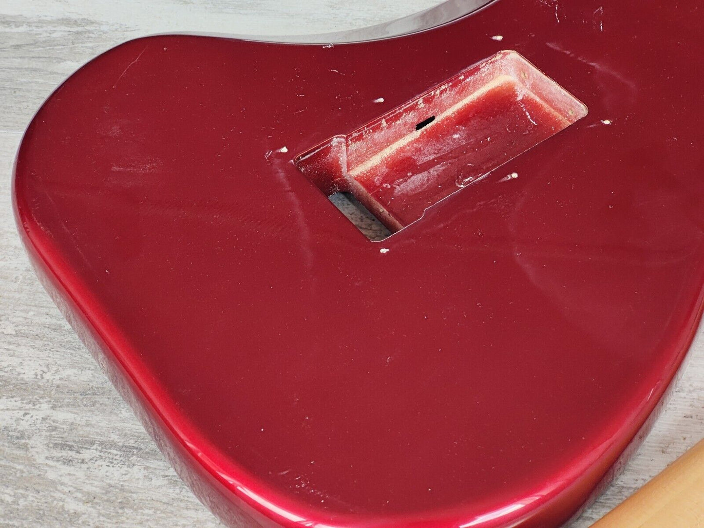 1990's Kramer Japan (by Tokai) LH Left Handed NOS Stratocaster Body/Neck (Red)