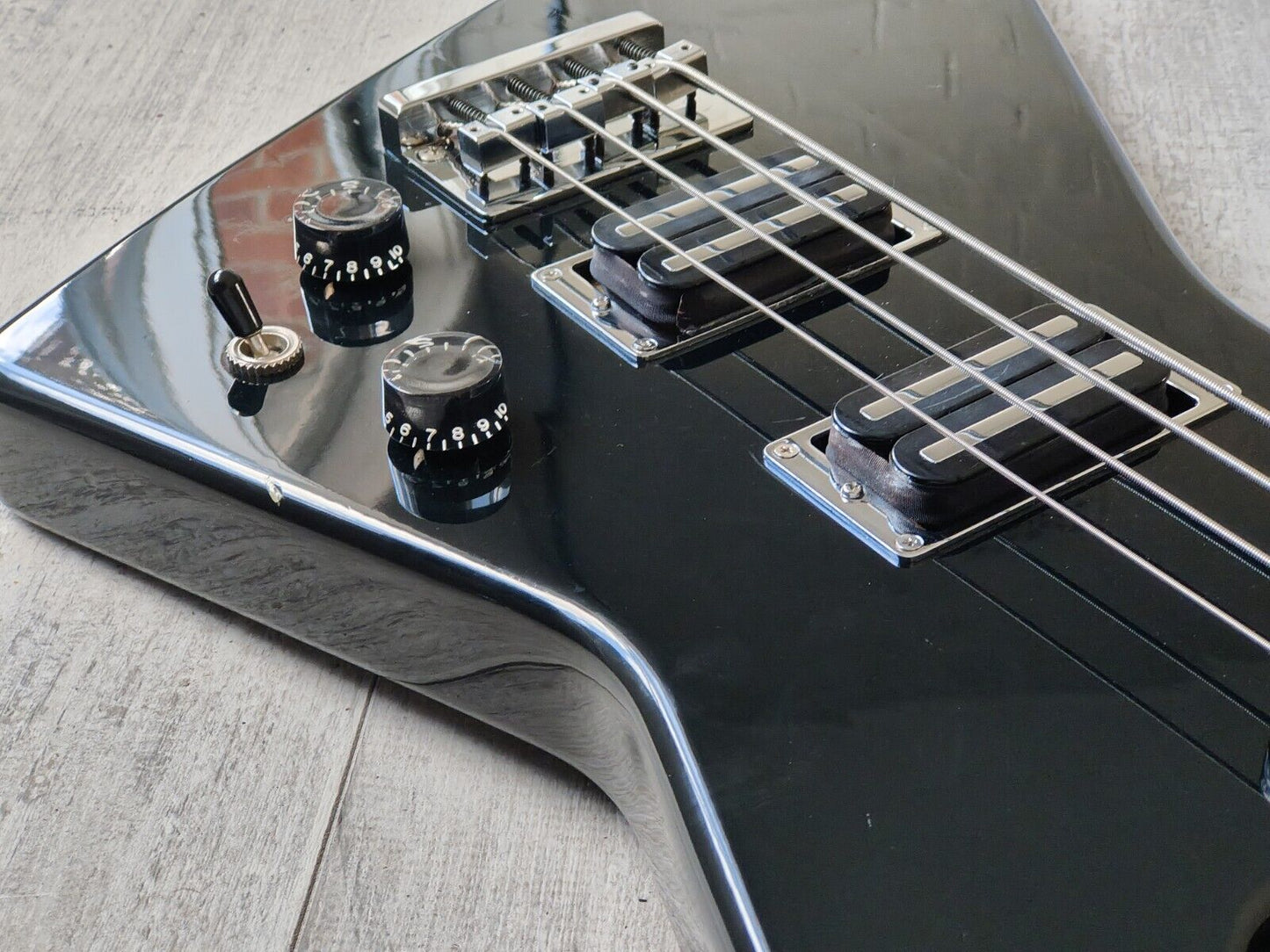 1980's Fernandes Japan BXB-55 Explorer Bass (Black)