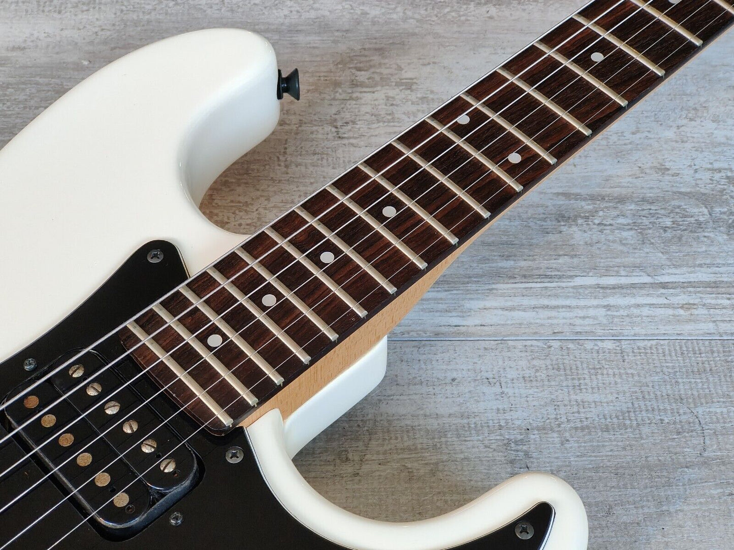 1987 Fender Japan E Series SF-455 Contemporary Stratocaster w/Kahler (White)