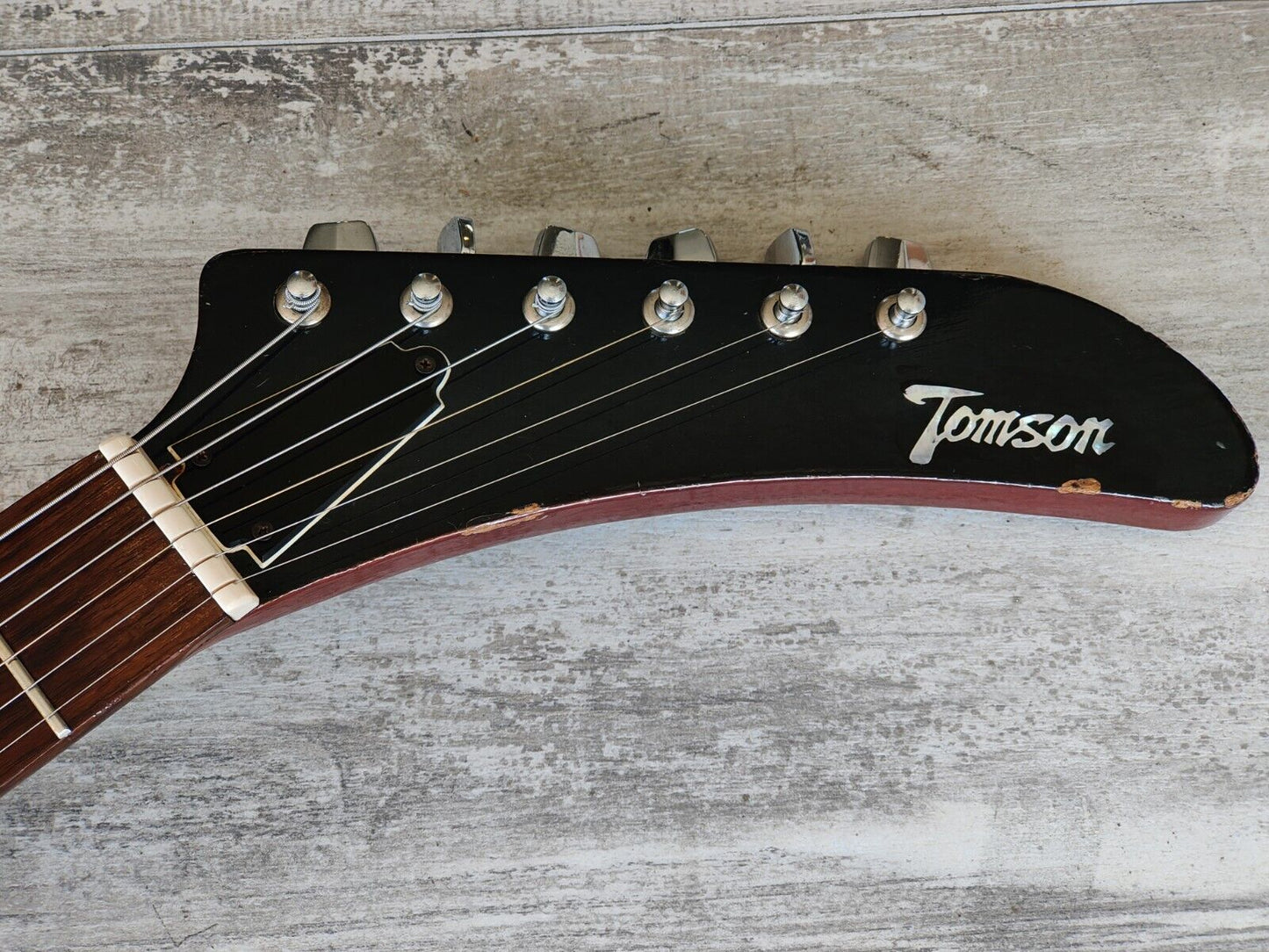 1970's Tomson Japan Explorer/Destroyer Electric Guitar (Sunburst)