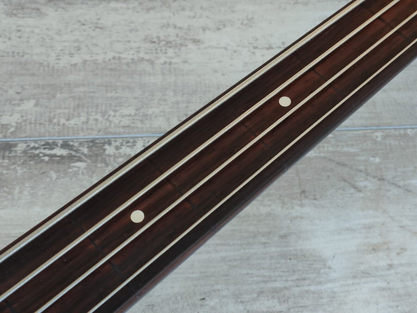 1990's Fernandes Japan FRB-45 Revolver Fretless Bass (Blue)