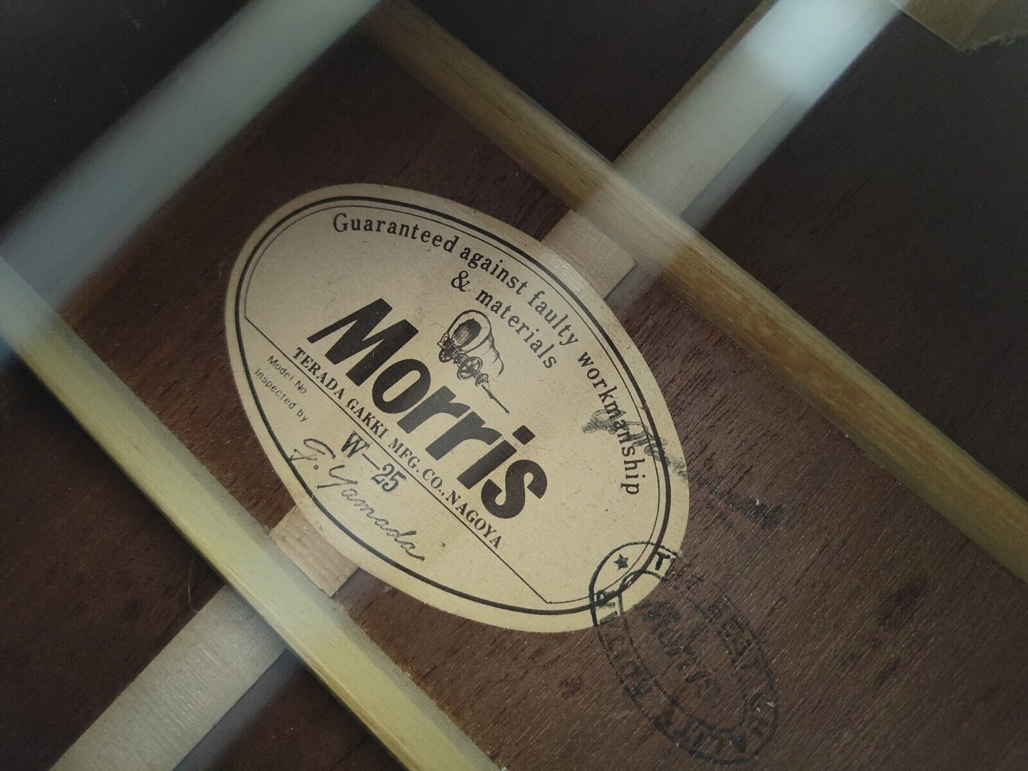 1980's Morris W-25 Japanese Vintage Acoustic Dreadnought Guitar (Natural)