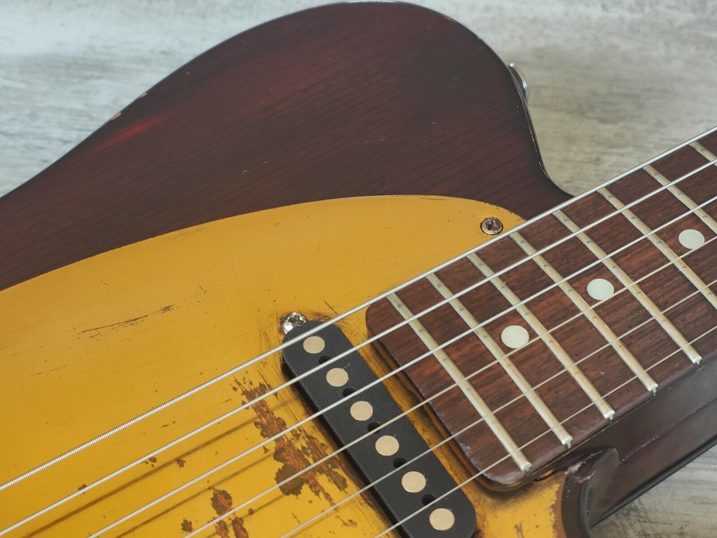 1980's Moon PGM Japan Custom Order Telecaster (Burgandy Walnut)