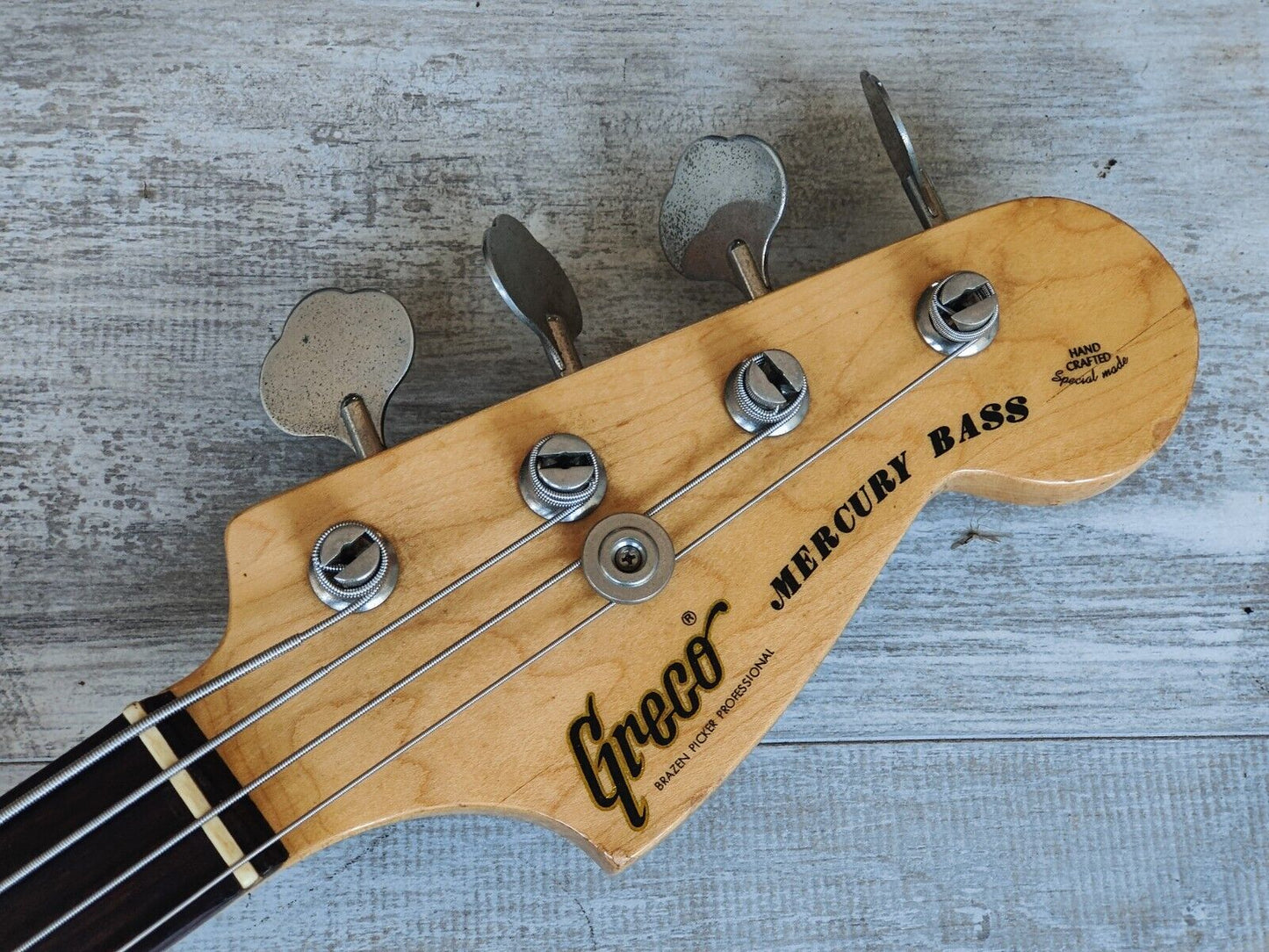 1977 Greco Japan PB420W Mercury Precision Bass (Vintage White)