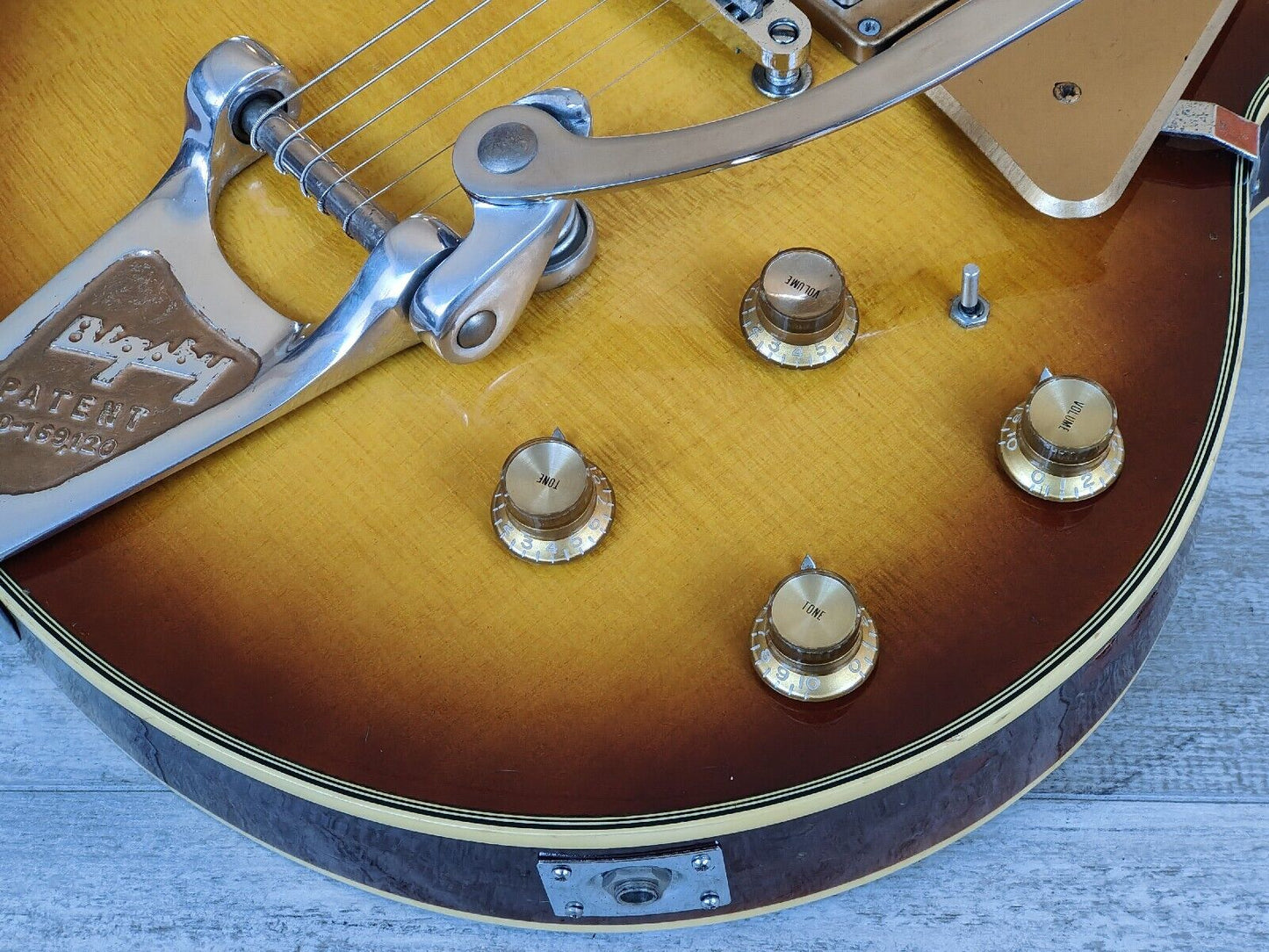 1974 Greco Japan SA-500 ES-339 Sized Hollowbody w/No F-Holes (Brown Sunburst)