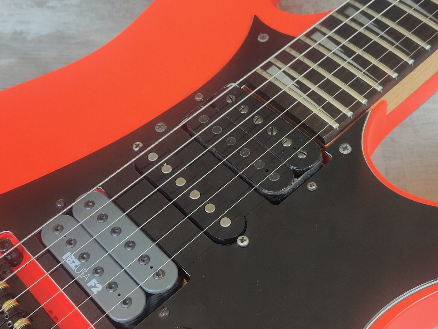 1980's Ibanez Japan RG-575 Reverse Headstock Superstrat (Five Alarm Red)