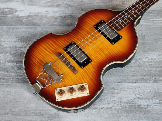 2007 Epiphone Viola Violin Beatle Bass (Brown Sunburst)