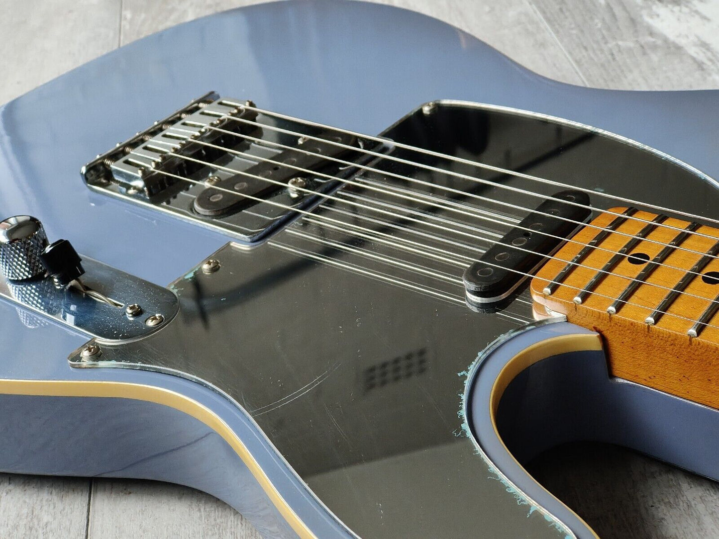 1989 Bill Lawrence BTOM-60 Bound Telecaster (Ice Blue Metallic)