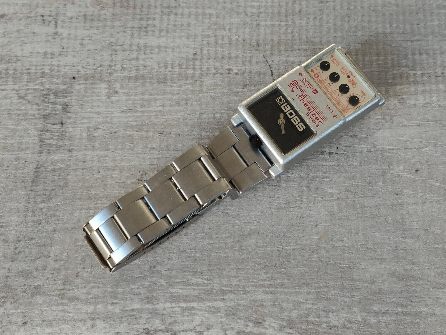 Vintage Boss Pedals SYB-3 Bass Synthesiser Rare Promotional Wrist Watch