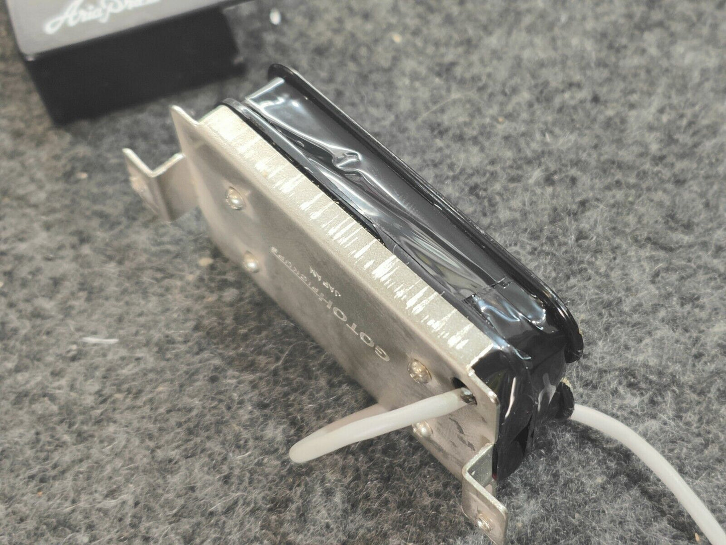 1980's Gotoh (Aria Pro II) Japan NOS Covered Chrome AH-1 Humbuckers (Black)