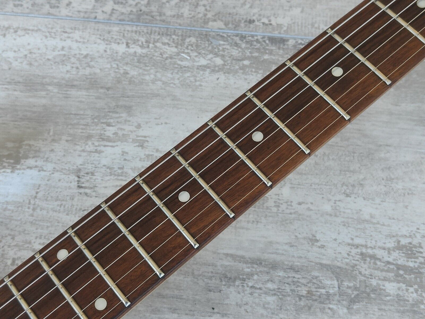 1990's Barclay (by Pro-Session) Acrylic Hardtail Stratocaster (Clear)