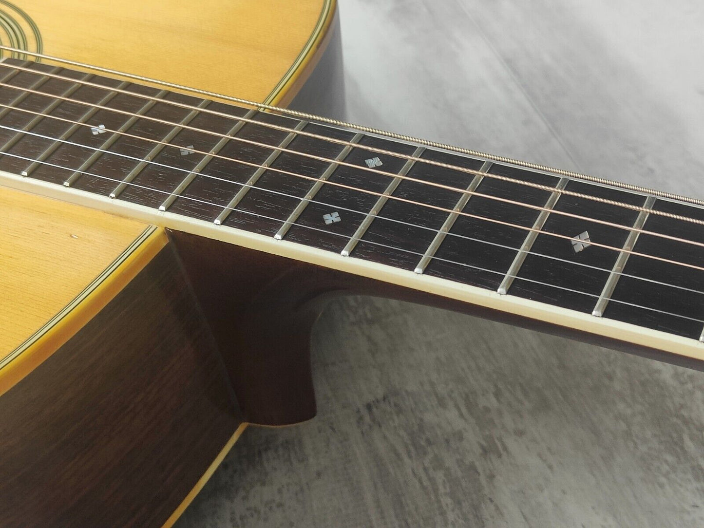 1976 Rider Japan R-350 (Momose) Vintage Acoustic Dreadnought Guitar (Natural)