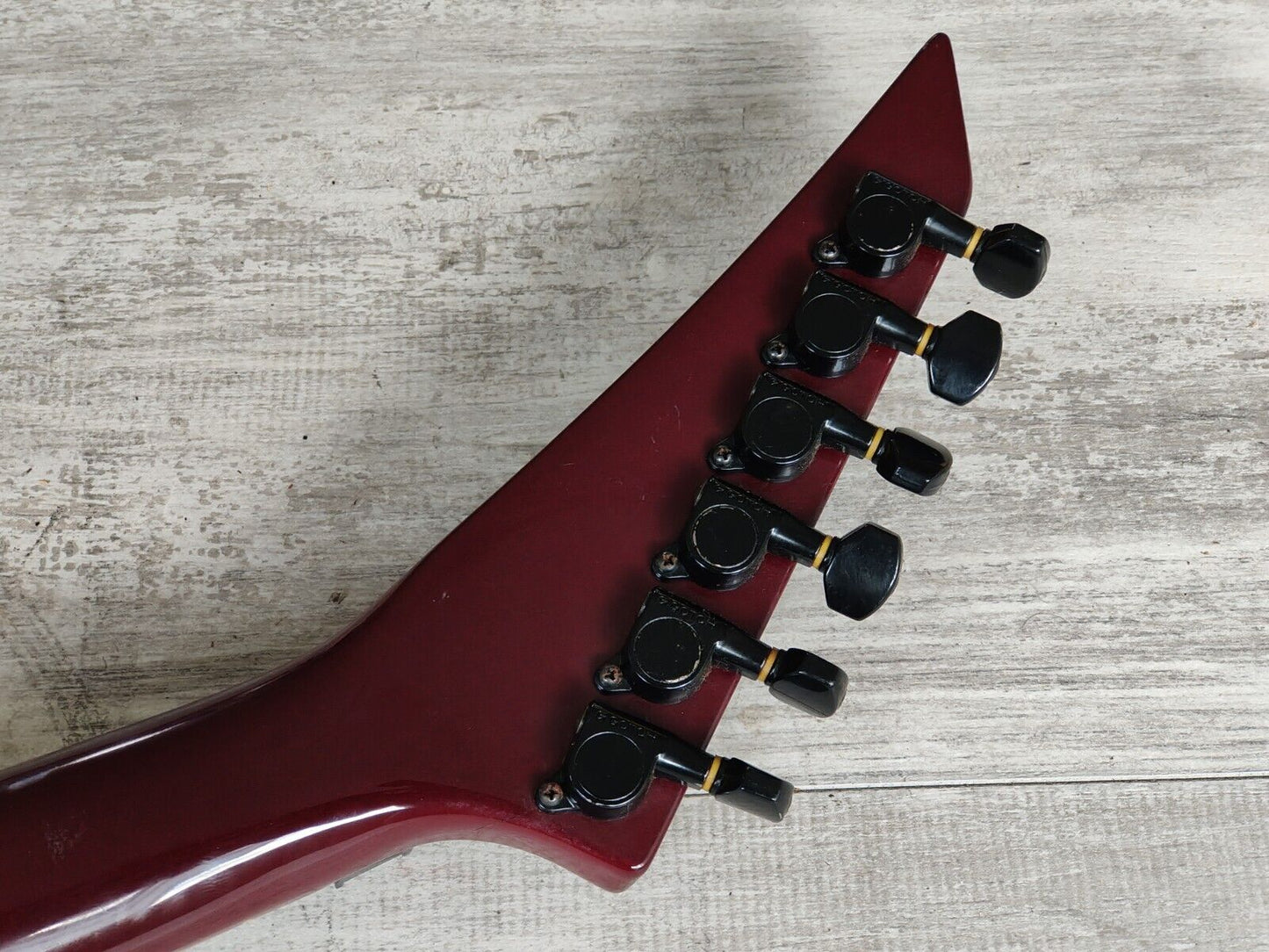 2000 Grover Jackson Japan Neckthrough Kelly (Flame-Top Red)