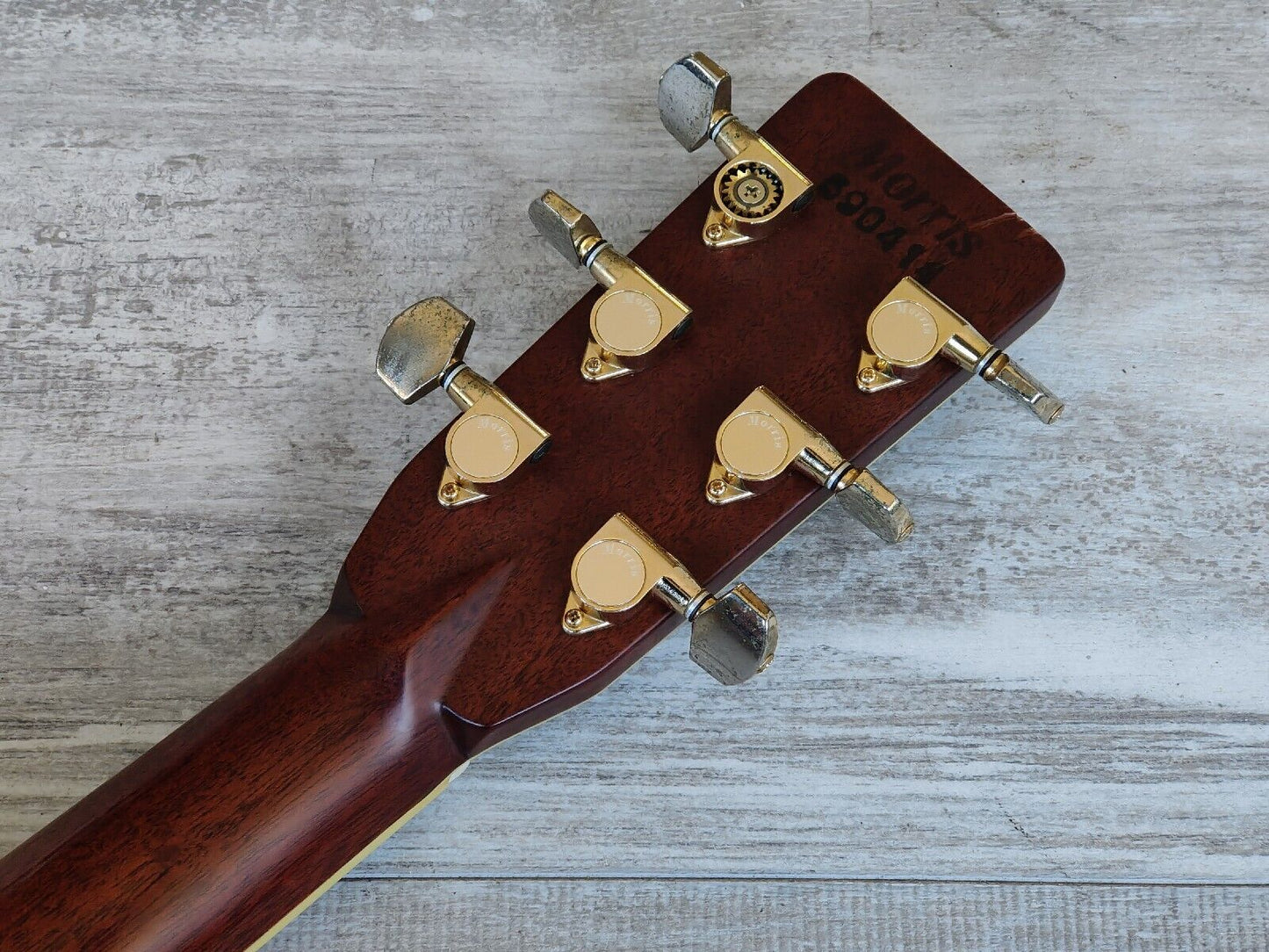 1980's Morris TF-801 Japanese Vintage Acoustic Dreadnought Guitar (Natural)