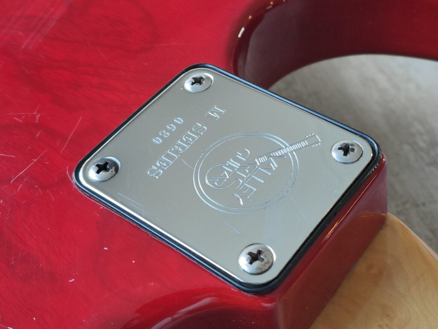 1990 Valley Arts Guitar M Series Deluxe Stratocaster w/EMG's (Transparent Red)