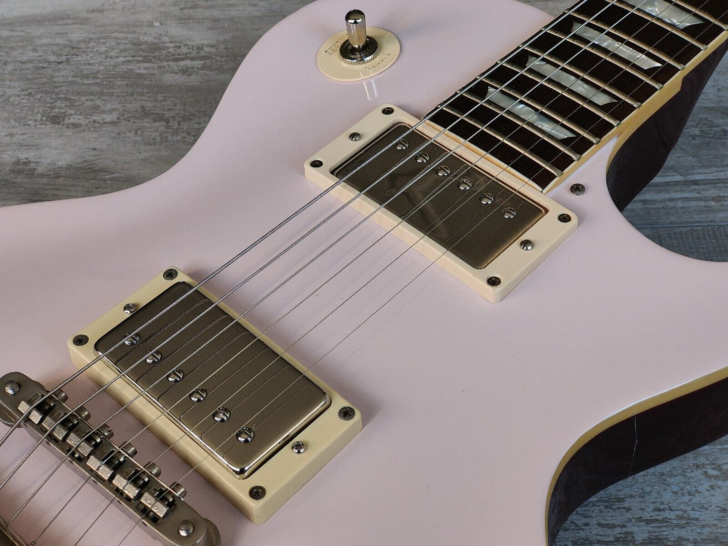 1990 Greco Japan EG-700 Les Paul Standard (Refinished Pink Top)
