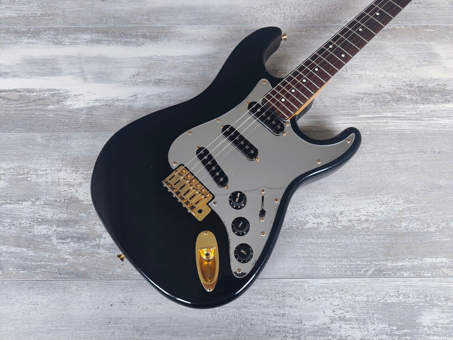 1980's Bill Lawrence (by Morris Japan) BM2R-55G Stratocaster (Black)