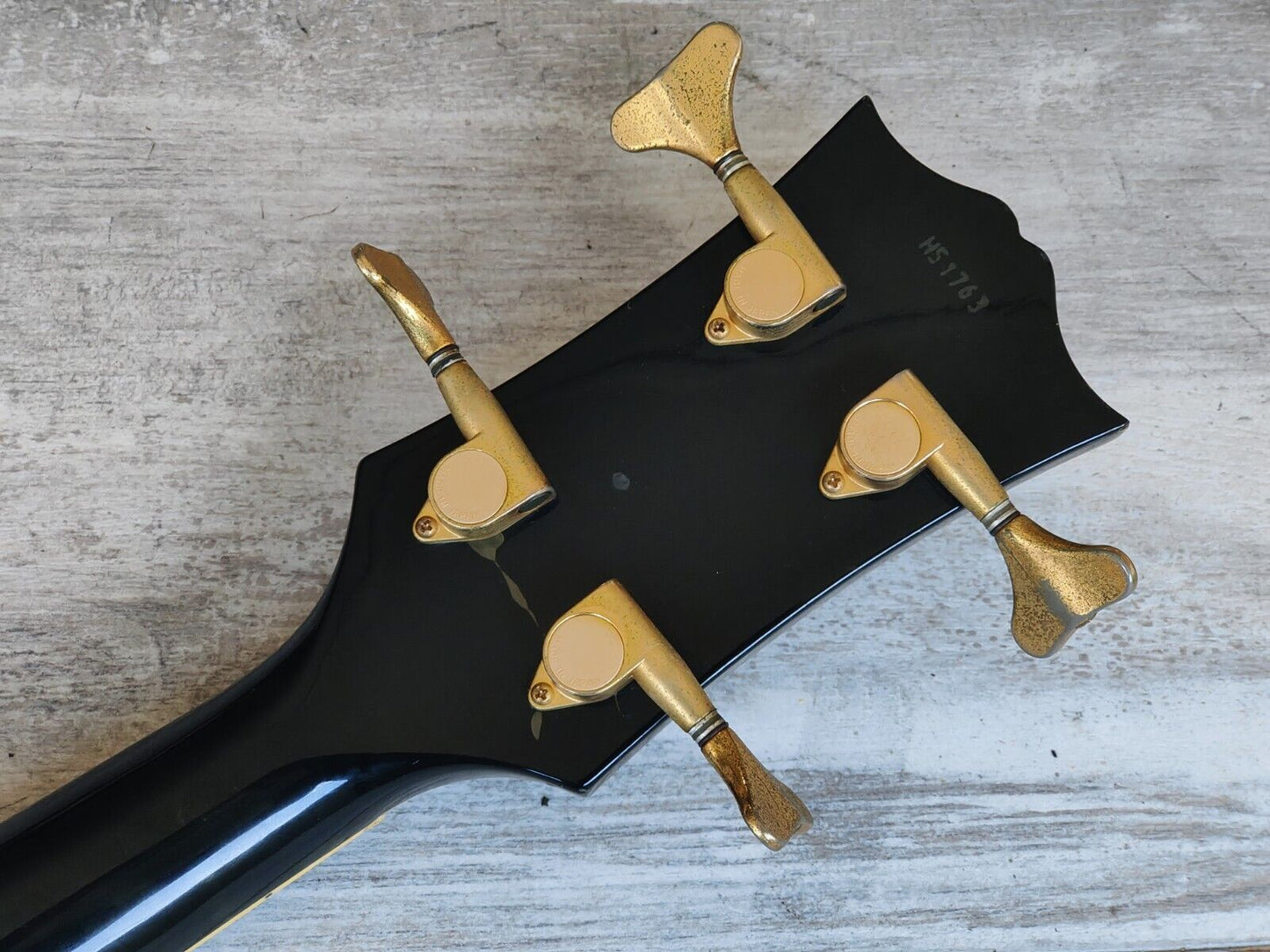 1992 Greco Japan EGB-850 Les Paul Custom Short Scale Bass w/EMG's (Ebony)