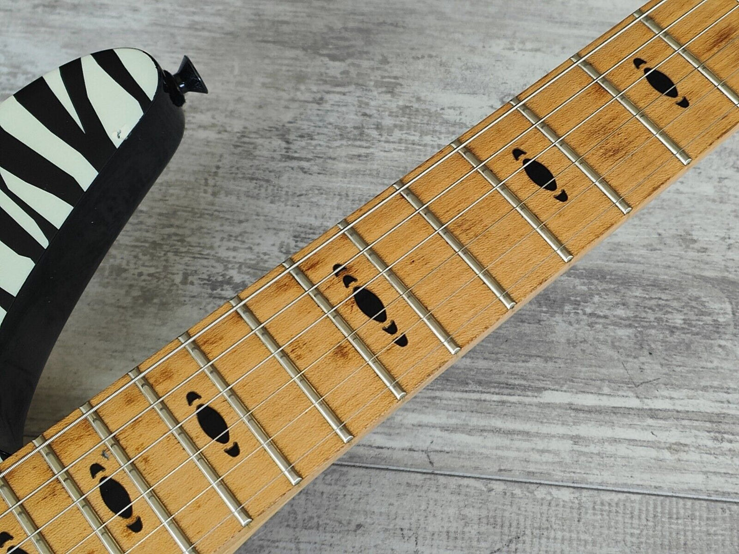 1994 Yamaha Japan MGM111 Special Edition Electric Guitar (Zebra Stripe)