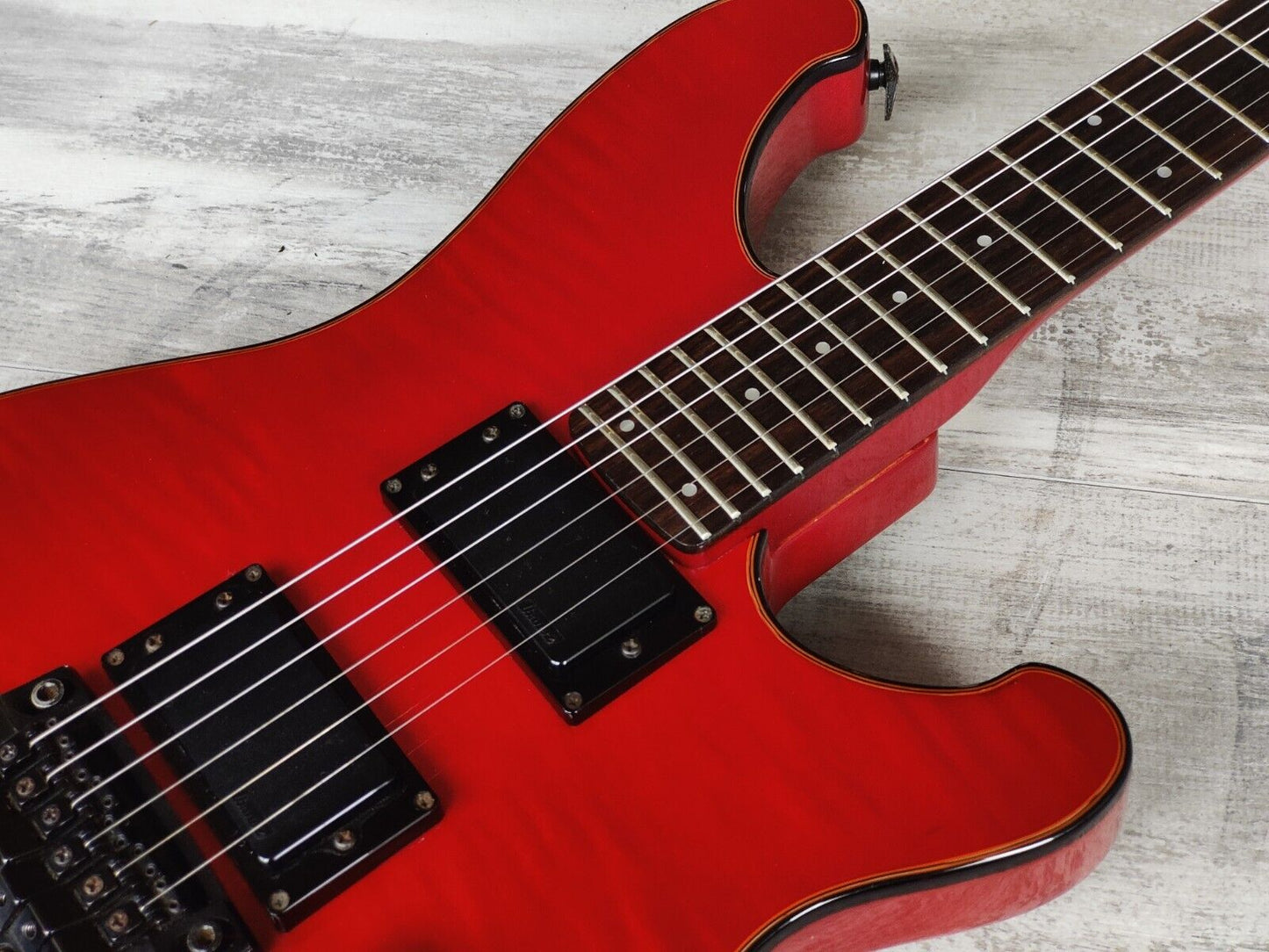 1985 Ibanez Japan RS530TR Roadstar II Vintage Electric Guitar (Transparent Red)