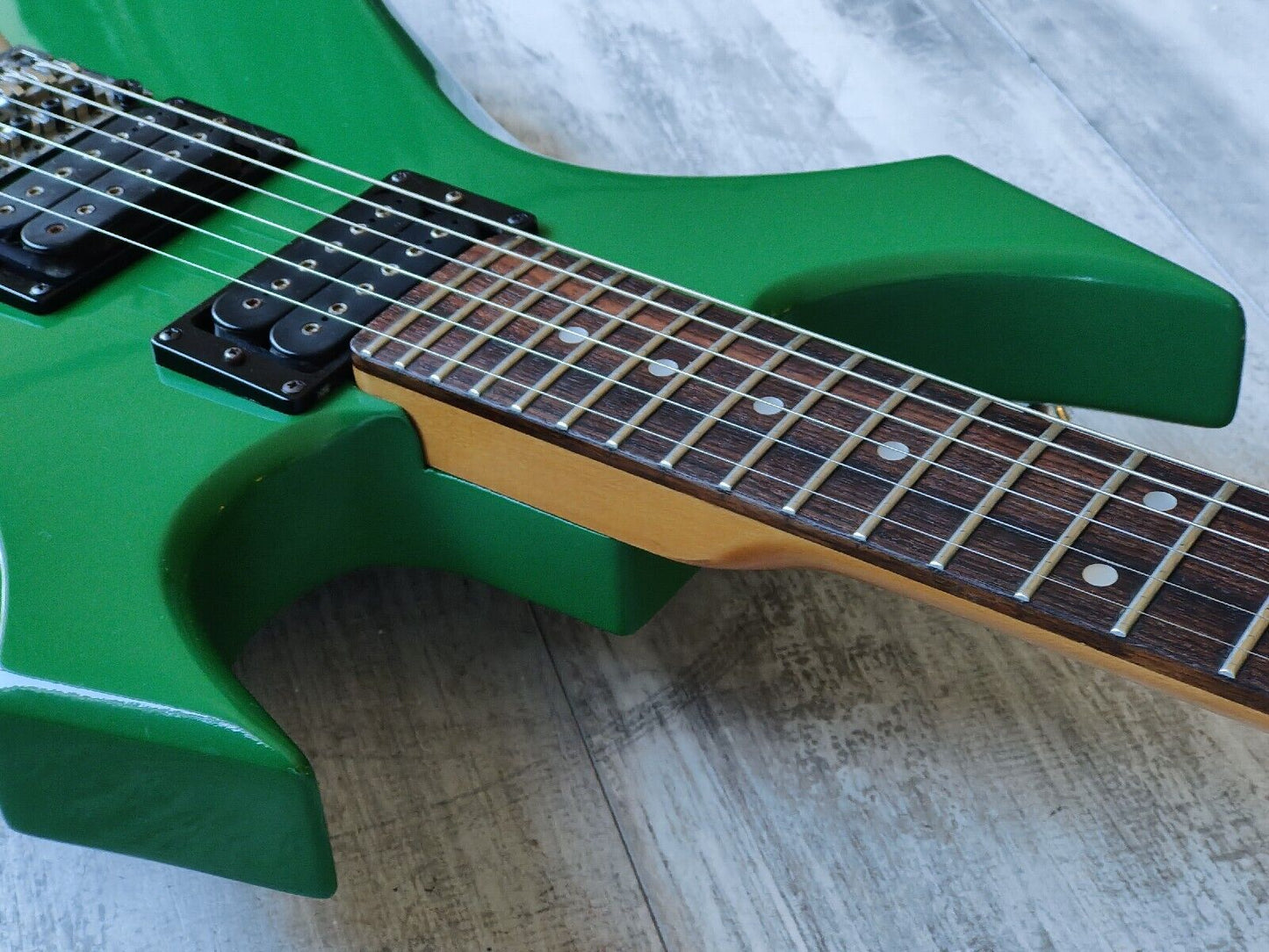 1980's BC Rich Japan NJ Series Warlock w/Floyd Rose (Refinished Green)